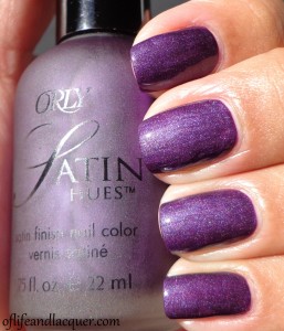 Orly Satin Hues Satin Finesse Swatch with Top Coat 