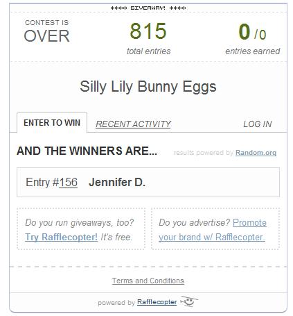 Bunny Eggs Winner