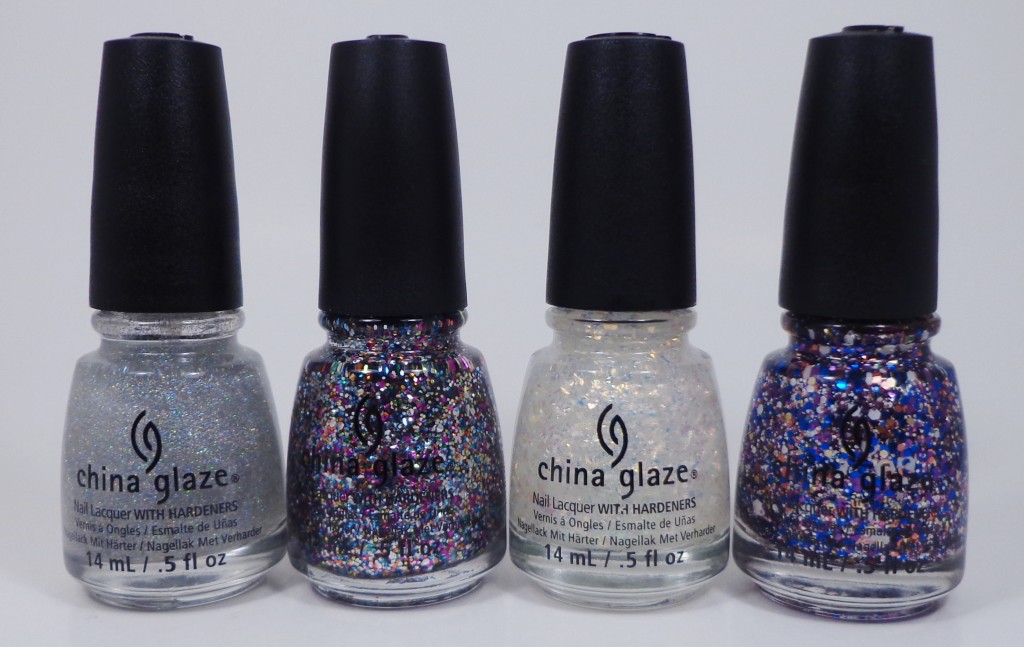 China Glaze Fairy Dust, Pizzazz, Luxe & Lush, Your Present Required 1