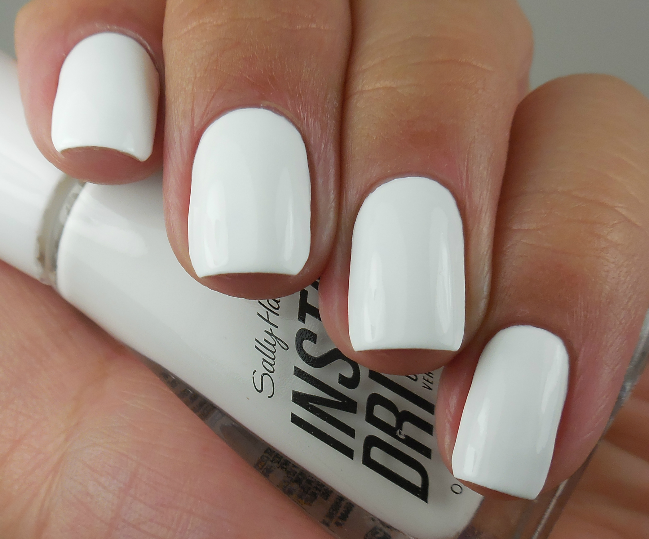 Sally Hansen Insta-Dri White On Time 1 - Of Life and Lacquer